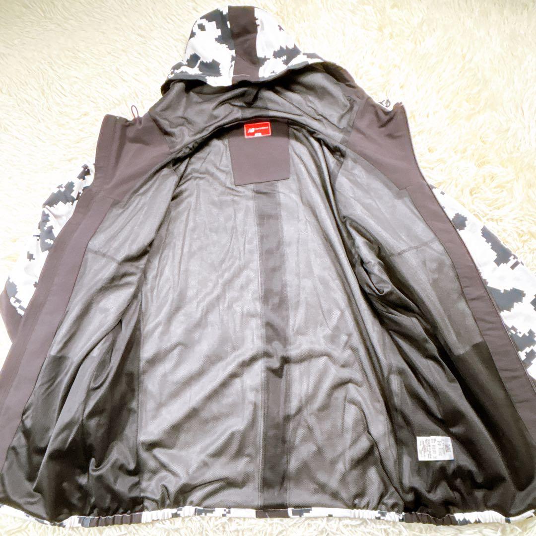 【メンズ5⭐️美品】ニューバランスゴルフ　FZフーディ　ナイロンジャケット　総柄