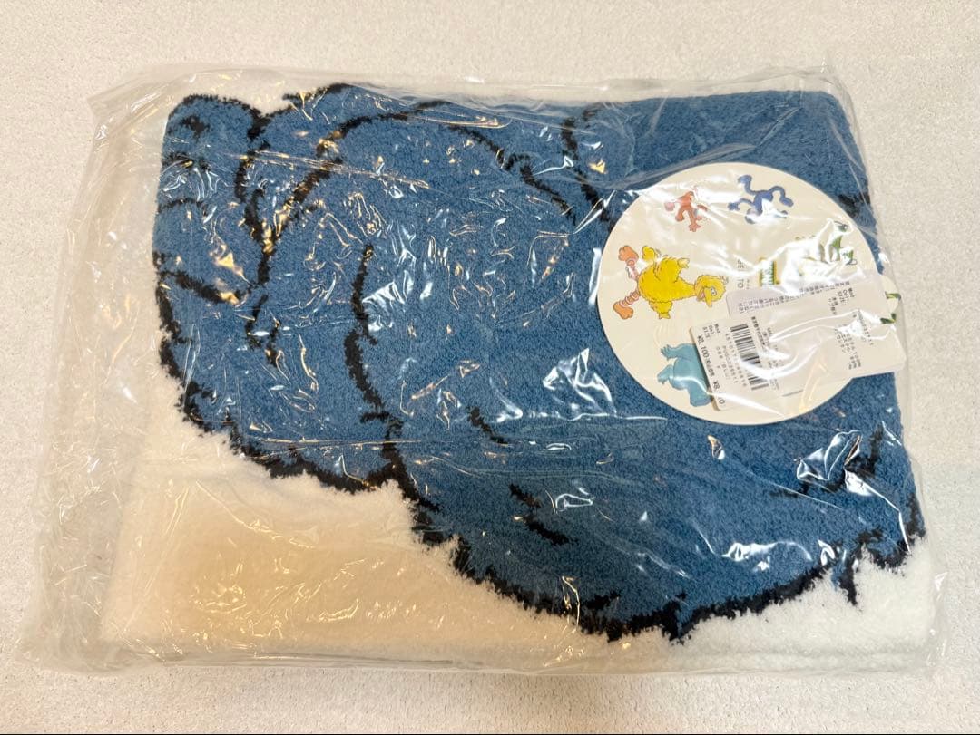 【新品】ジェラートピケ セサミストリート ブランケット クッキーモンスター