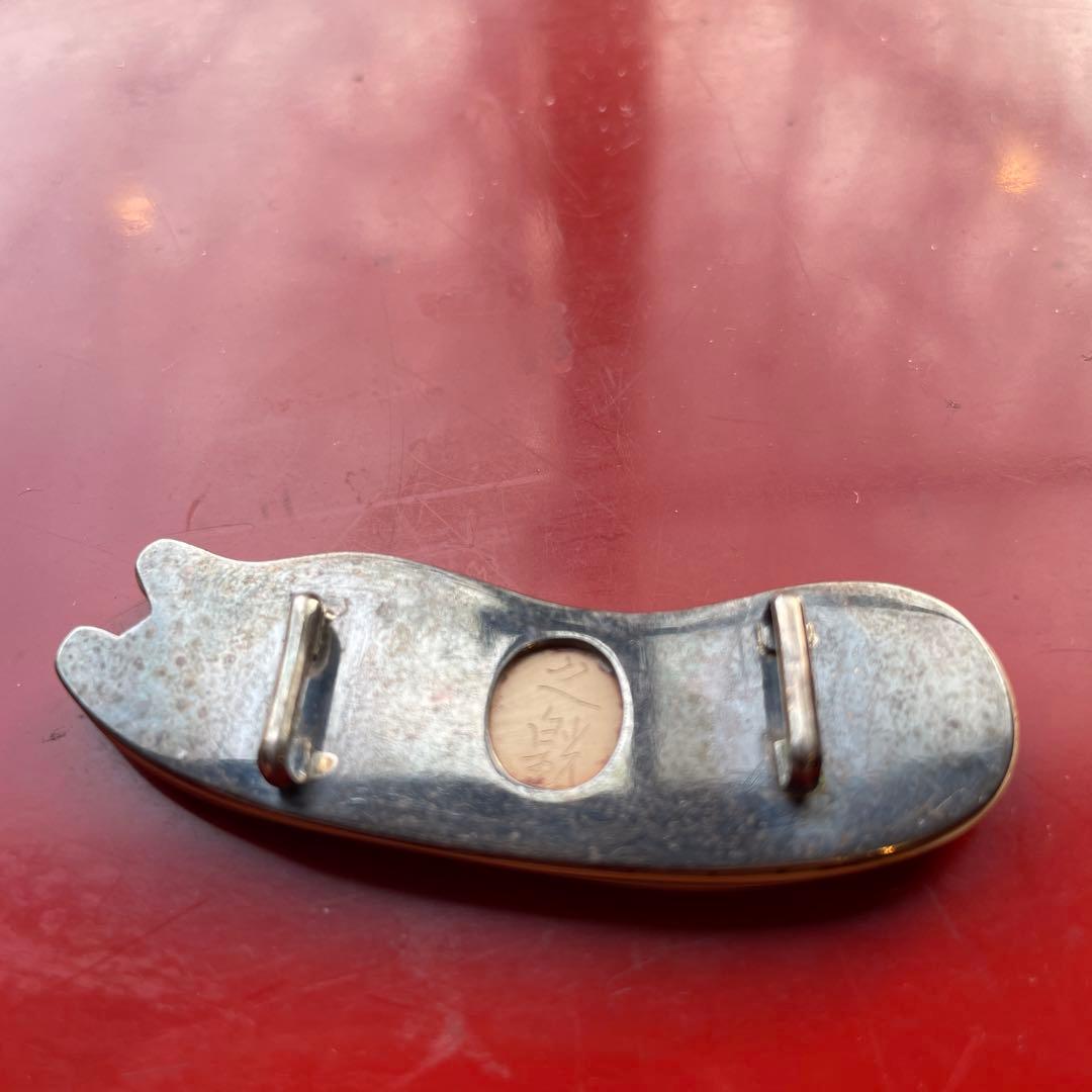 在銘　堆朱　瓢箪帯留