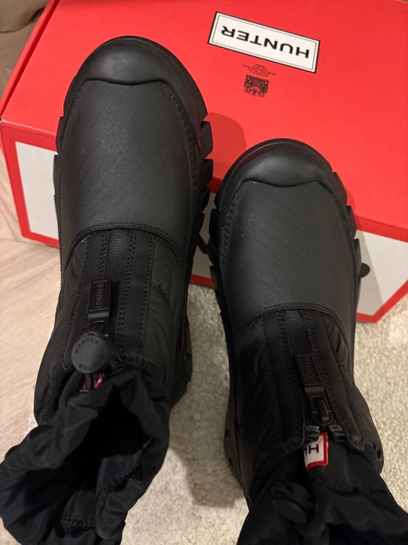 ハンター HUNTER イントレピッド ジップ アンクル スノーブーツ