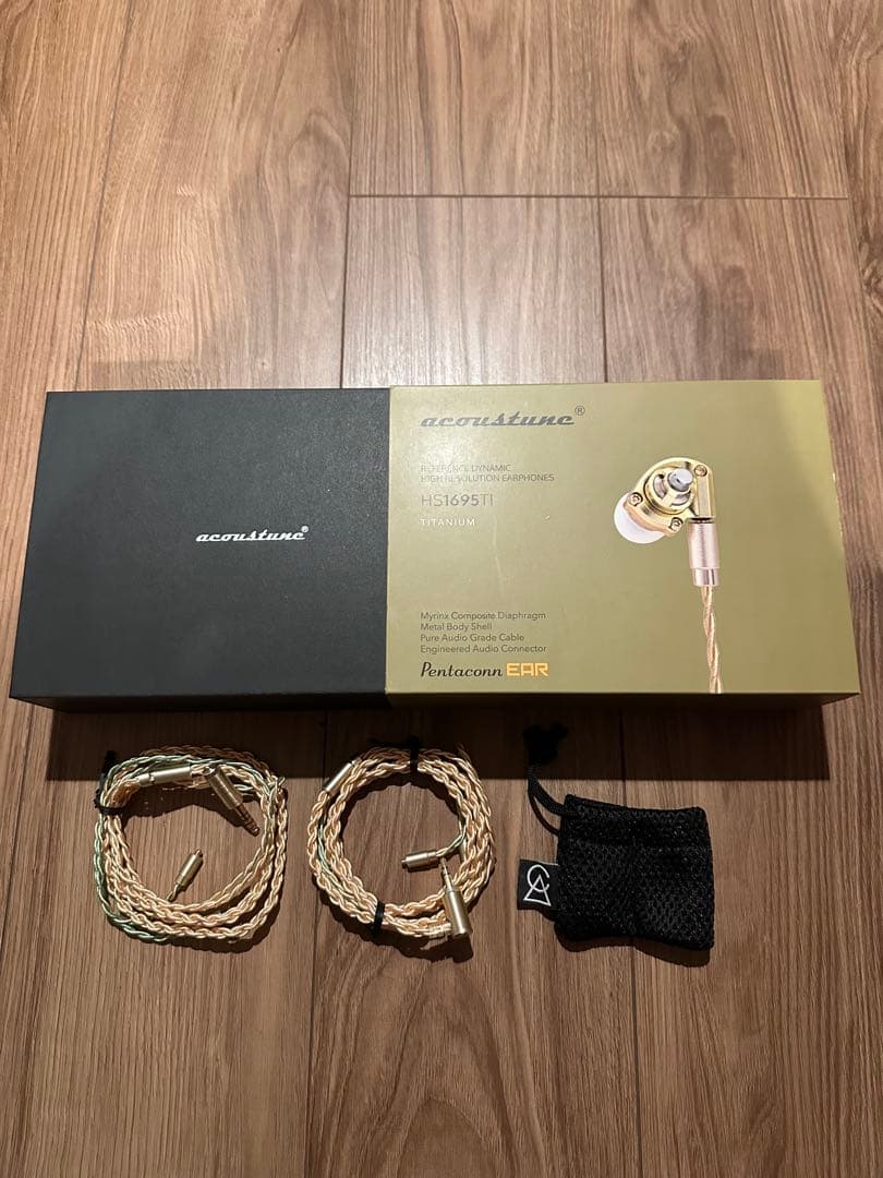 t*a様 acoustune HS1695TI 有線イヤホン 予備ケーブル2本付