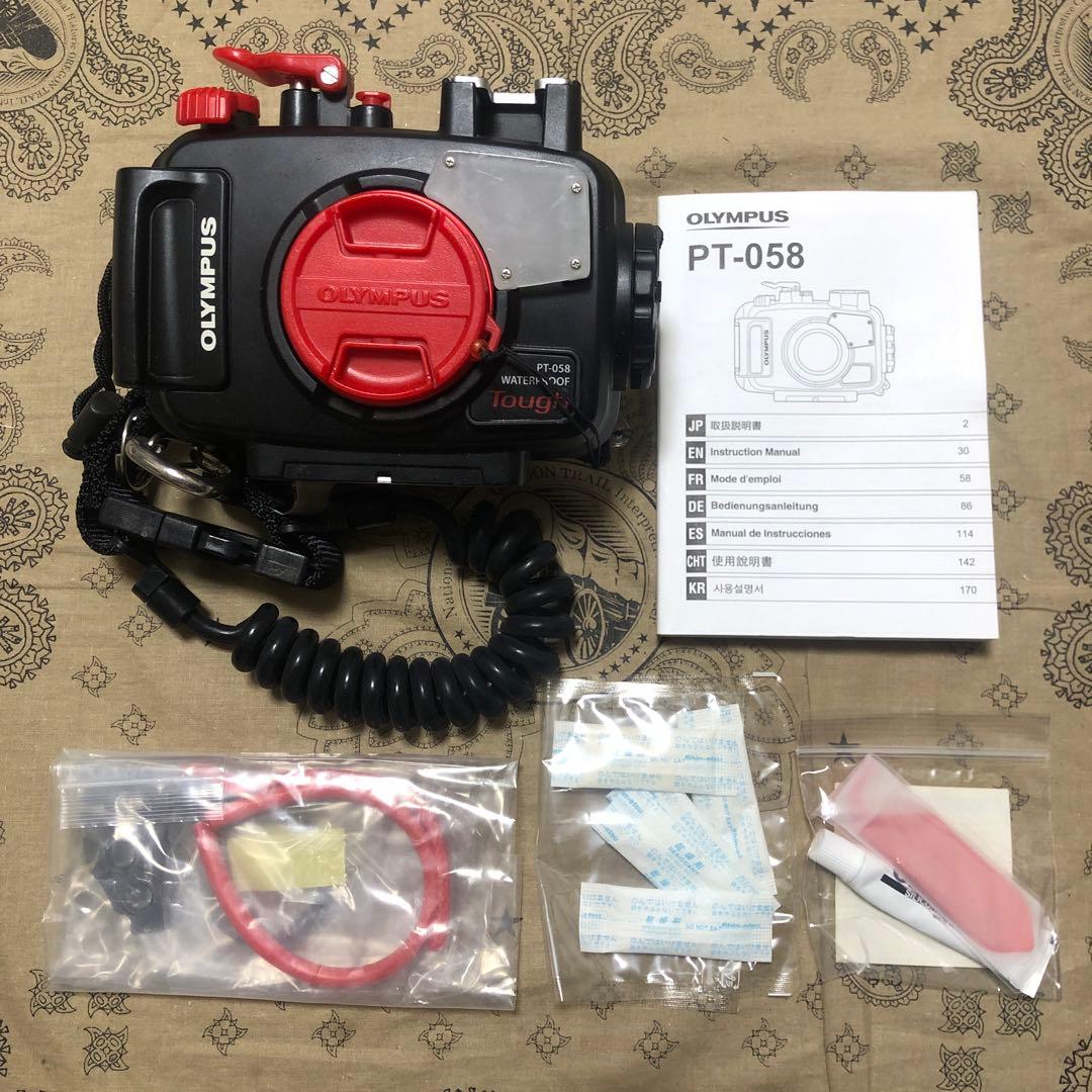 完品 OLYMPUS TG-5 防水カメラ PT-058 防水プロテクターセット