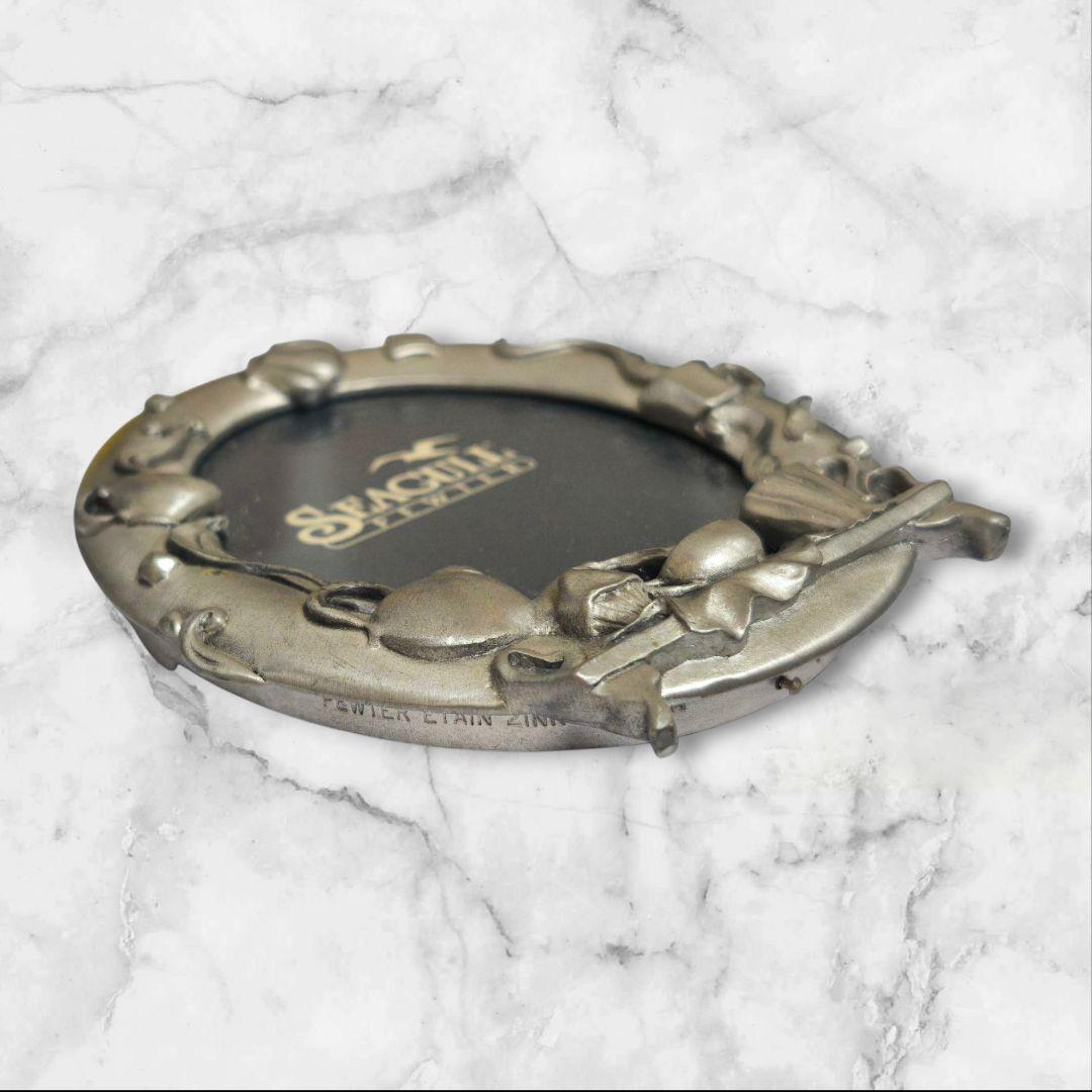 シーガル　ピューター　写真立て　Seagull　ミニフォトフレーム　楕円形