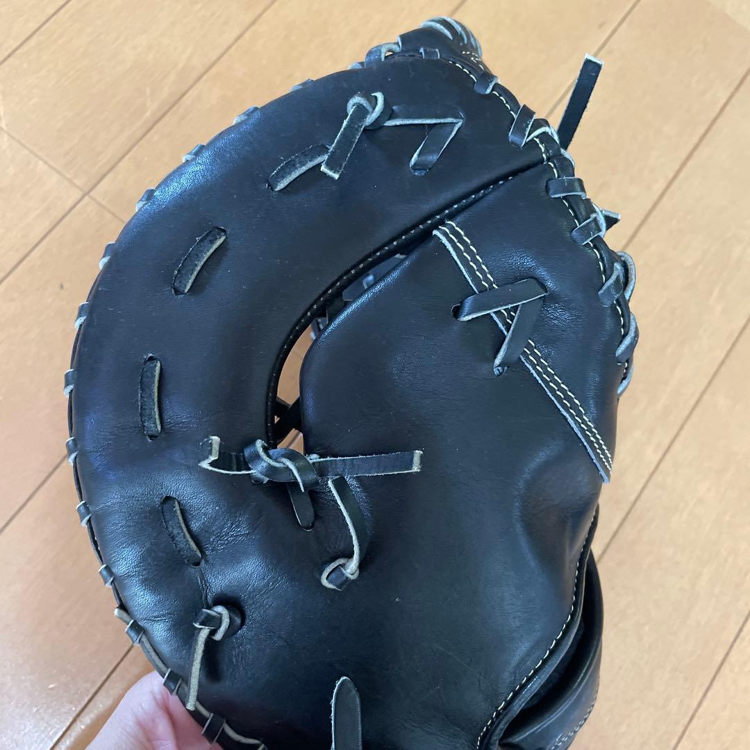 ZETT ファーストミット　グローブ　ブラック　少年軟式グローブ　右投げ用