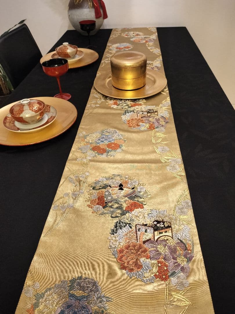 A935高級‼️逸品‼️ひな祭り‼️御所車‼️2m18cm