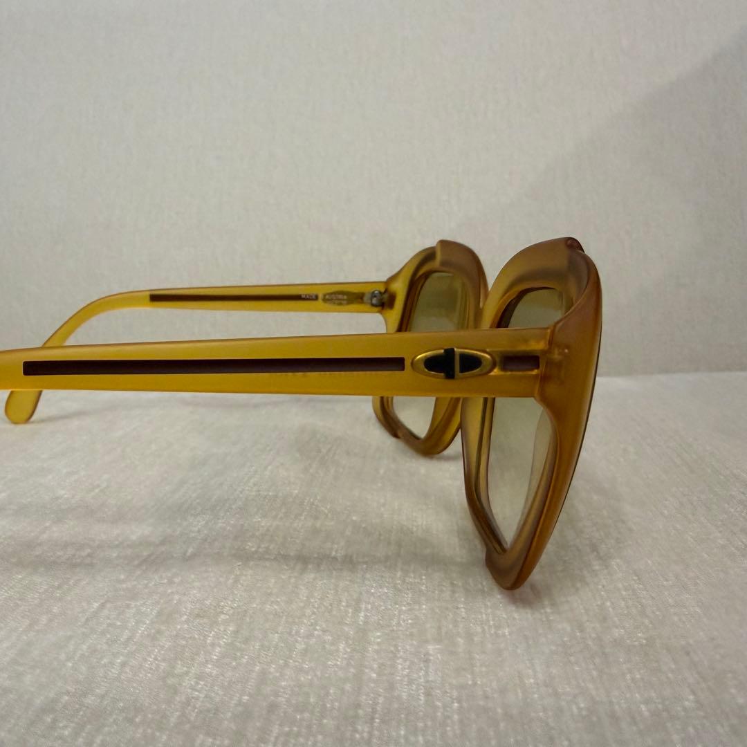 Christian Dior ブラウン スクエア サングラス　ヴィンテージ