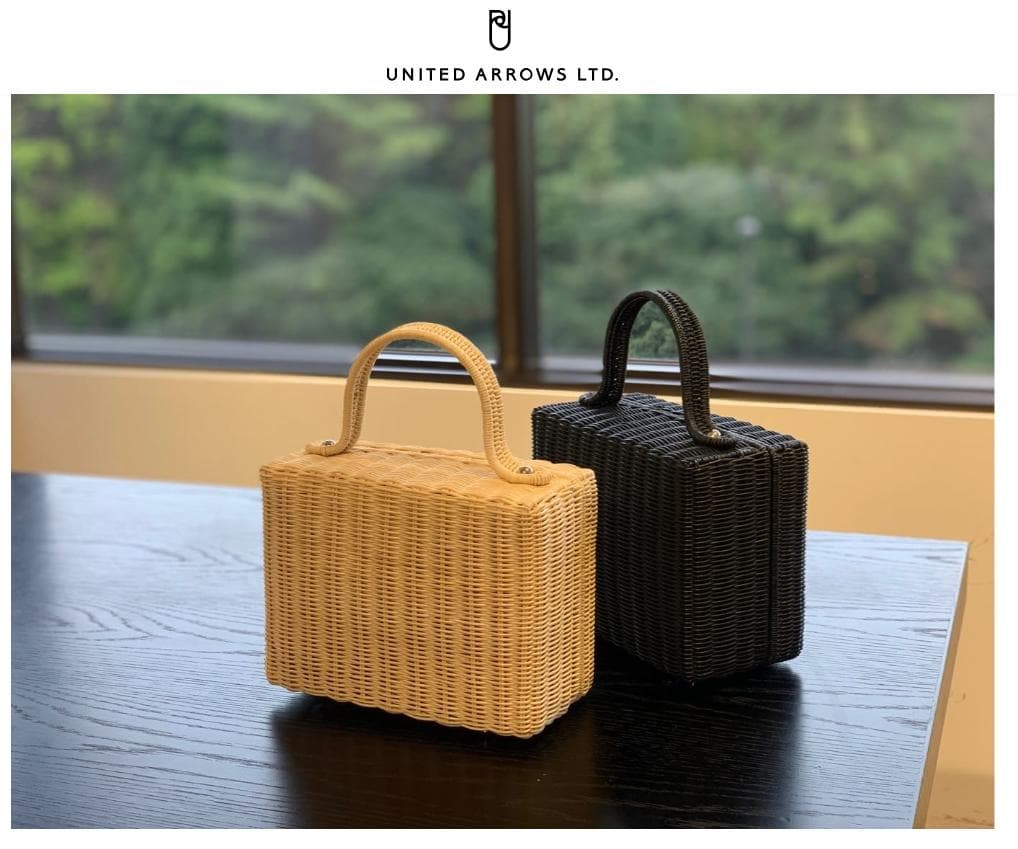 ユナイテッドアローズ ラタン スクエア ミニバッグ ¥19,800
