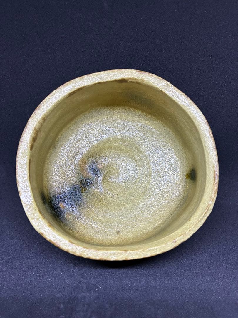 各務周海　黄瀬戸茶碗　共箱