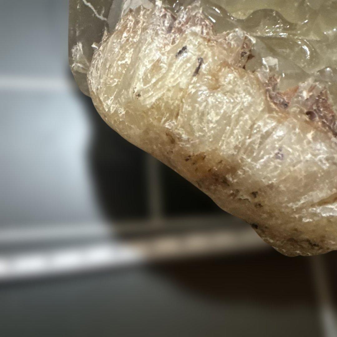 【コレクション】スモーキーシトリン　観音彫物　台座付