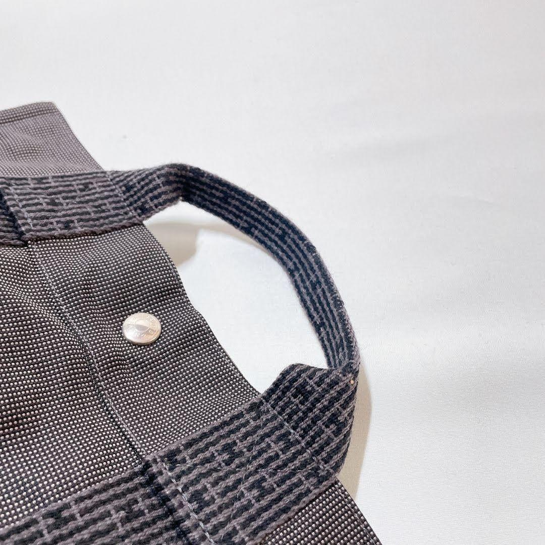 エルメス 　スクエア　Hロゴリュック　ハンドバッグ 　ブラック エールライン