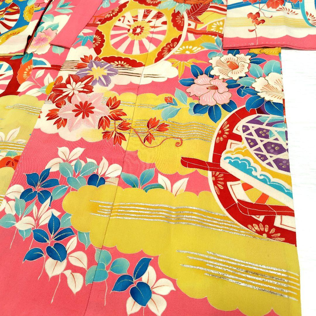 七五三　７歳　お祝い　アンティーク着物　大正ロマン