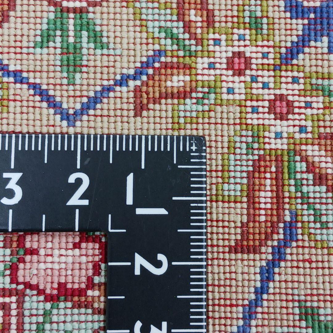 Y3295 高級ペルシャ絨毯 クム産 シルク100% 手織り110万ノット