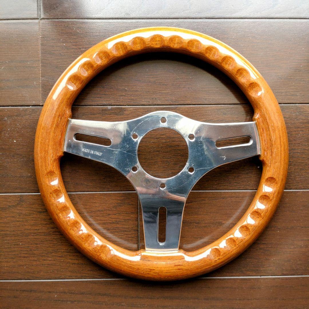 希少　BRT ステアリング　28.5パイ　長穴　小径　ウッド　oba