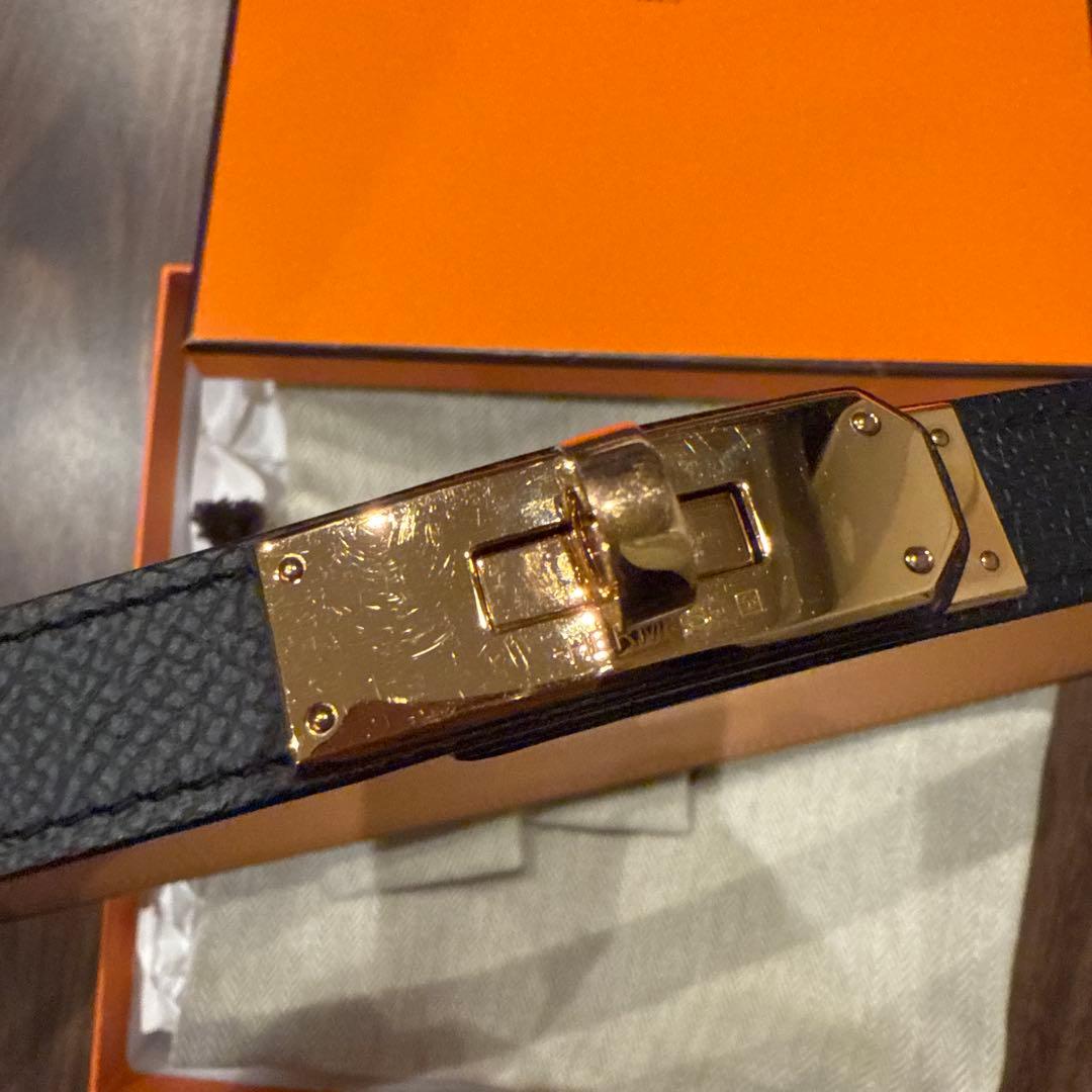 エルメス ベルト（ケリー） 18mm 黒