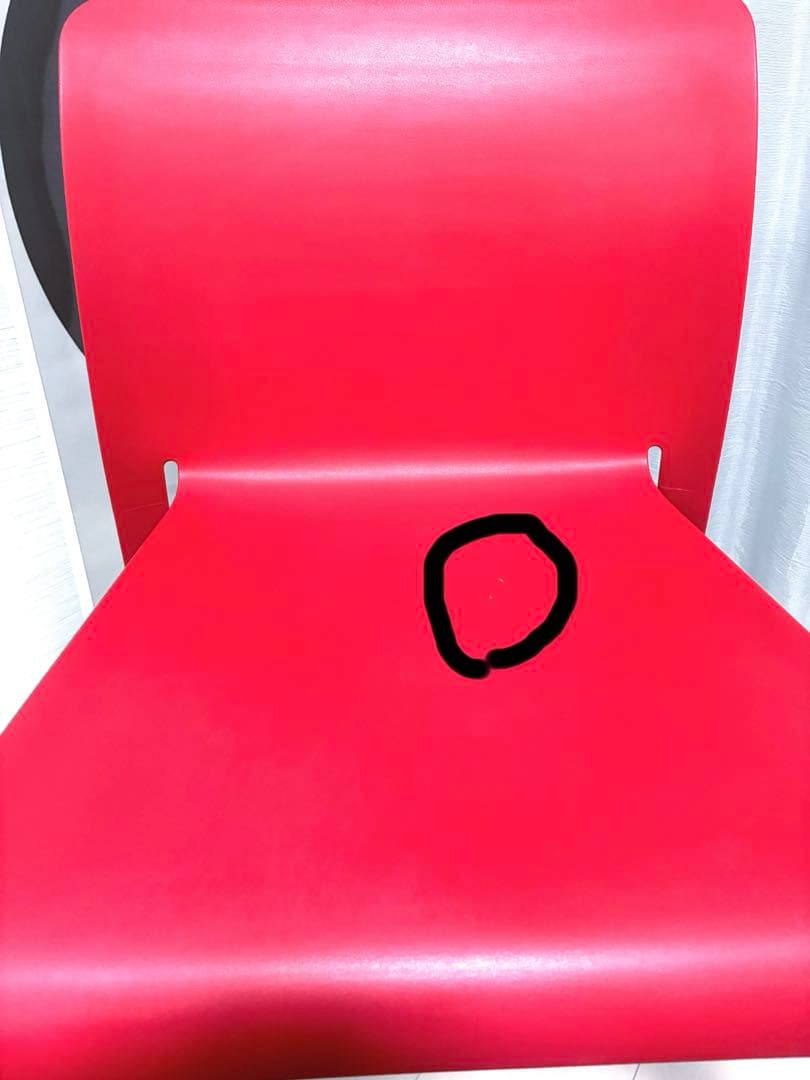 値引Magis（マジス）スタッキングチェア　ファスト　レッド/ベージュ2脚セット