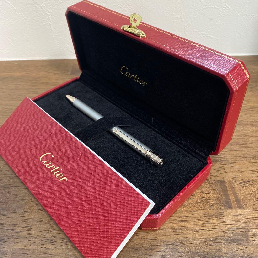 Cartier ボールペン本体 シルバー 専用ケース付き
