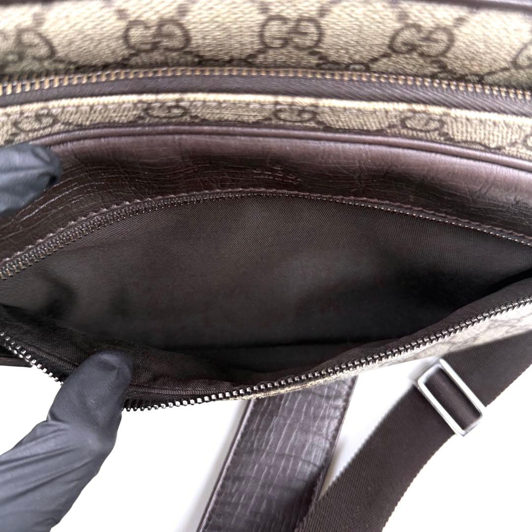 【美品】GUCCI グッチ GGスプリーム ショルダーバッグ PVCレザー