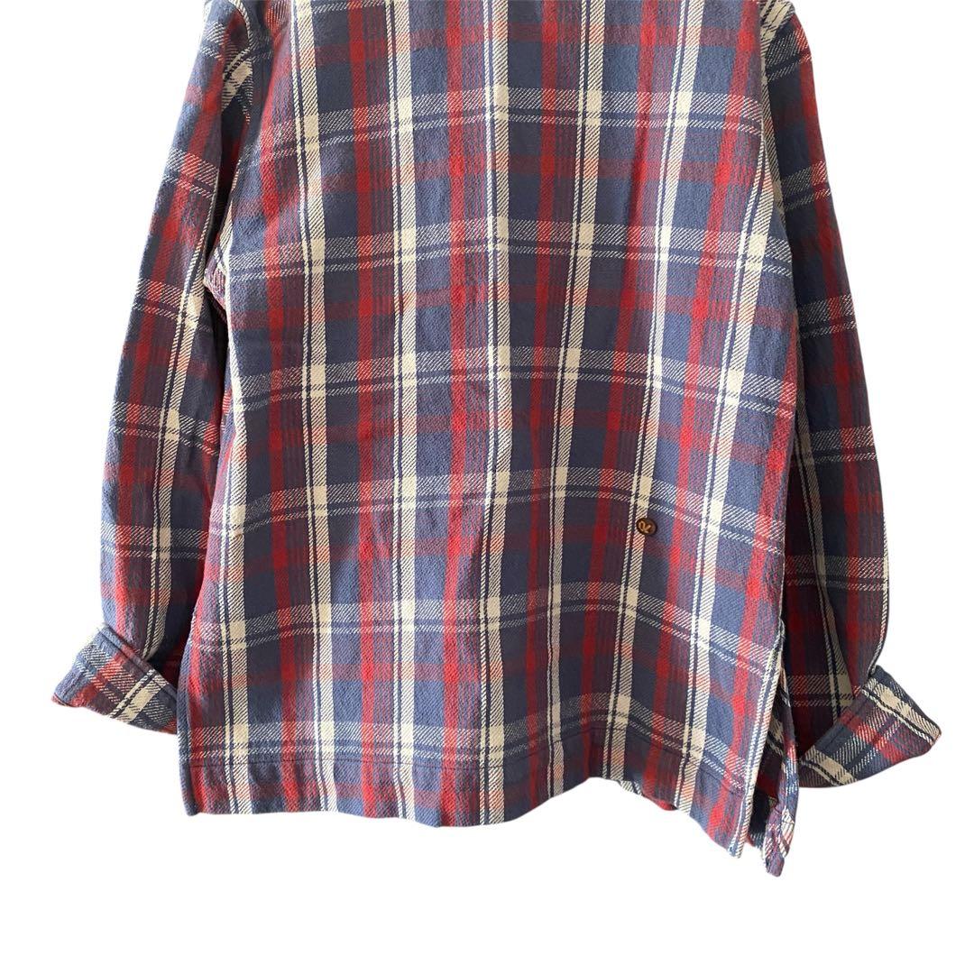 45R 45rpm 日焼けネル フリルカシュクール ブラウス チェック Aライン