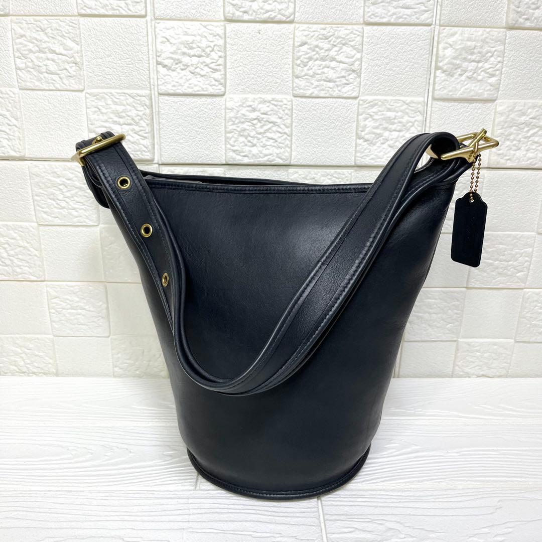 ✨未使用級✨☘️COACH☘️✨ショルダーバッグ✨バケツ✨グラブタンレザー✨USA製