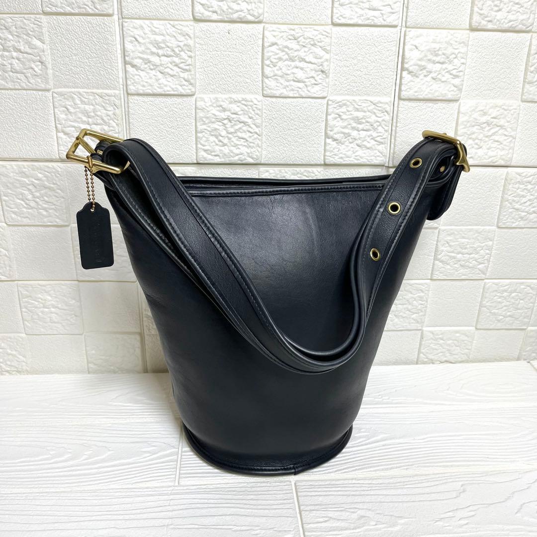 ✨未使用級✨☘️COACH☘️✨ショルダーバッグ✨バケツ✨グラブタンレザー✨USA製