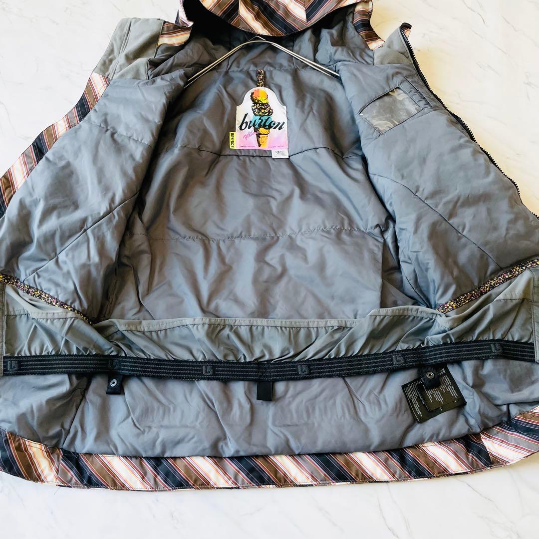 4357【新品タグ付き】バートン スノボウェア ジャケット ストライプ柄