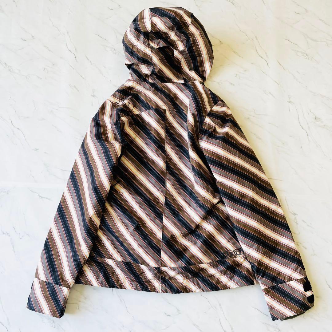 4357【新品タグ付き】バートン スノボウェア ジャケット ストライプ柄