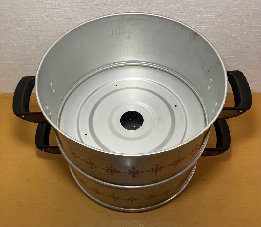 【アサヒセイロ】万能蒸器　30㎝　アルミ製　蒸し器