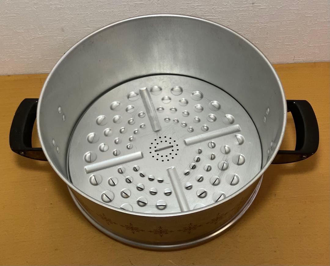 【アサヒセイロ】万能蒸器　30㎝　アルミ製　蒸し器