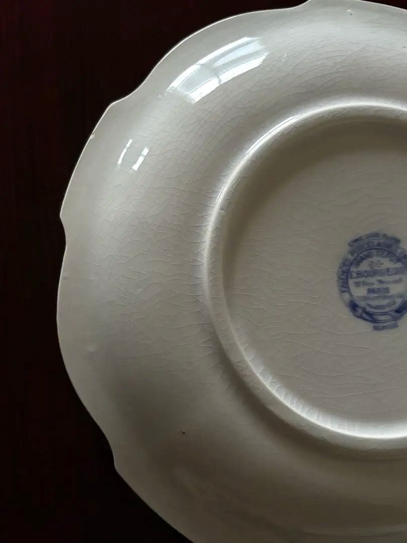 希少 エミールブルジョワ アンティークディナープレート 26cm 10角形