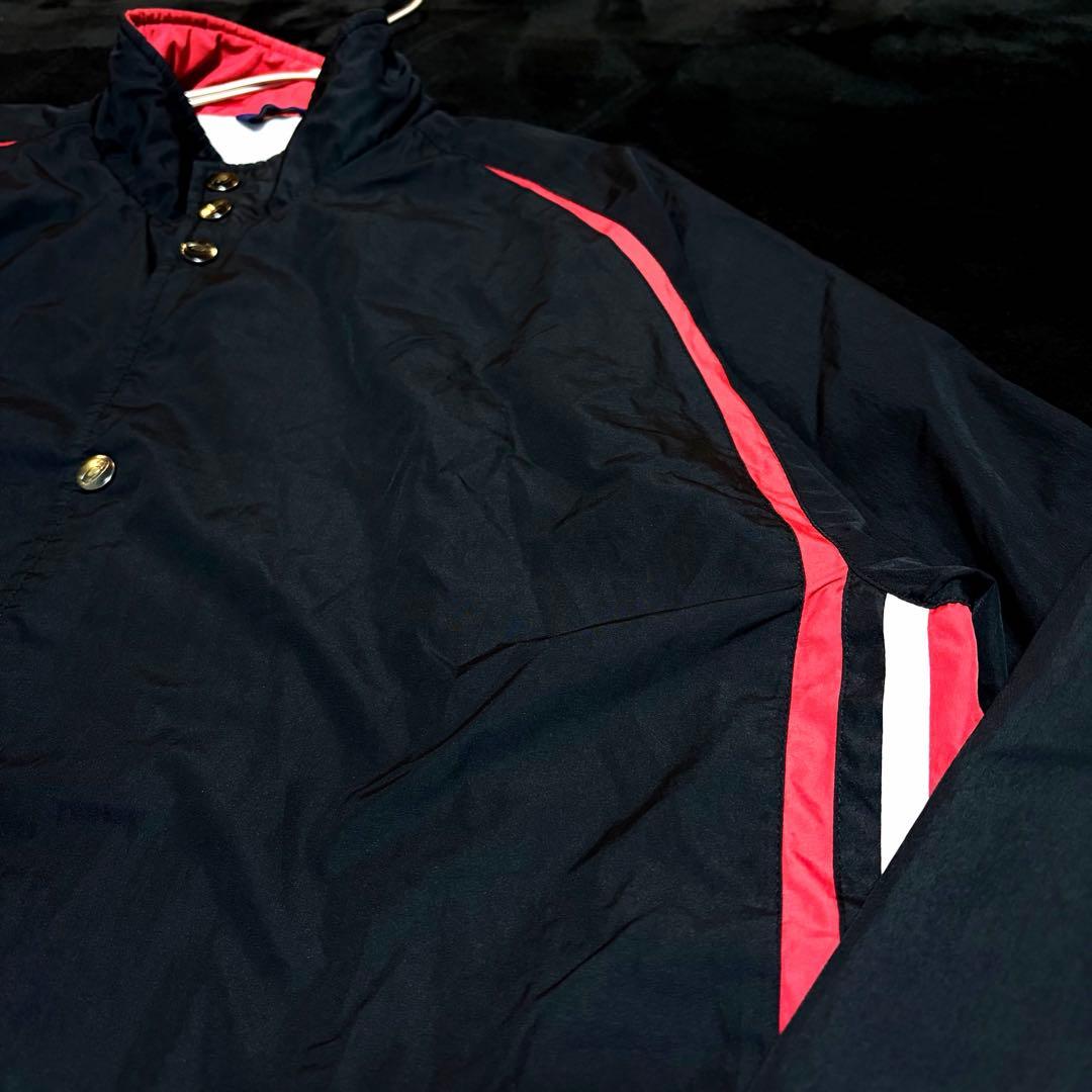 状態◎【asics／アシックス】ナイロンジャージ上下セット 刺繍ロゴ スポーツ