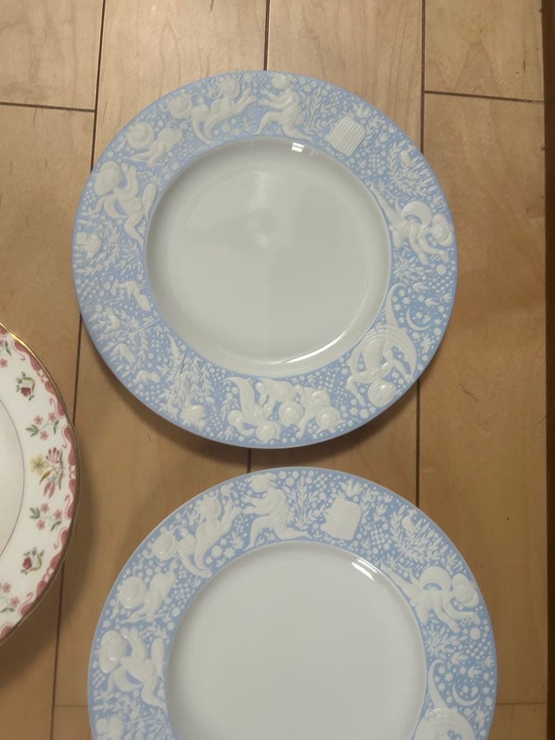 中古　美品　希少　ローゼンタール　魔笛　青　皿　二枚