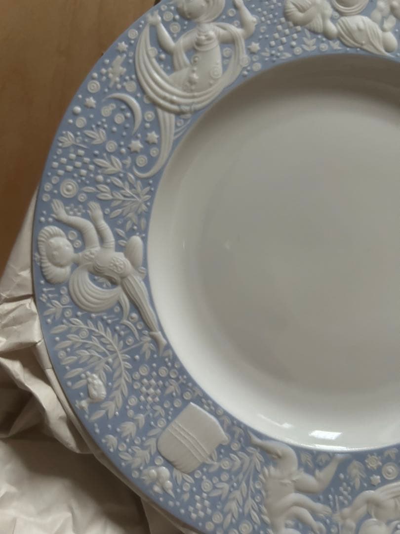 中古　美品　希少　ローゼンタール　魔笛　青　皿　二枚