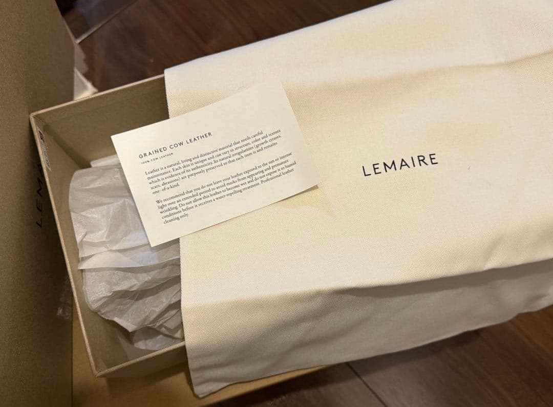 靴 lemaire piped crepe slippers darkbrown40