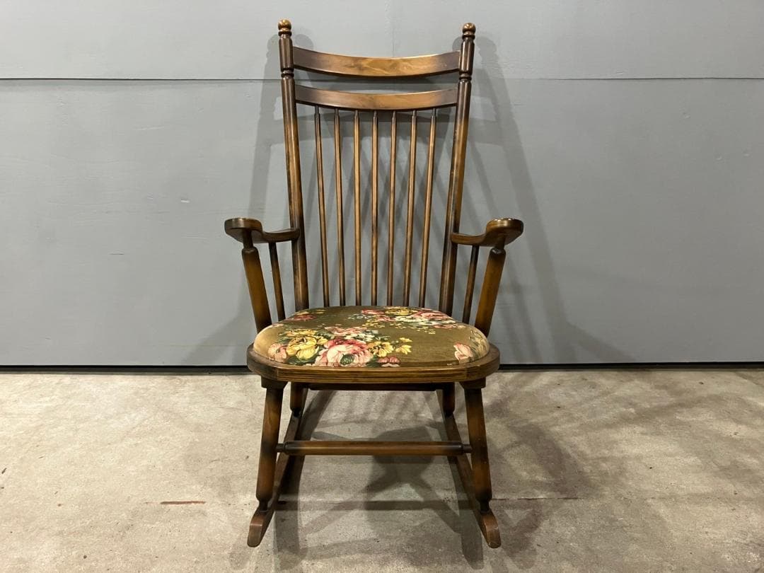 『TOYOFURNITURE』トーヨー ロッキングチェア チェア 椅子 花柄.
