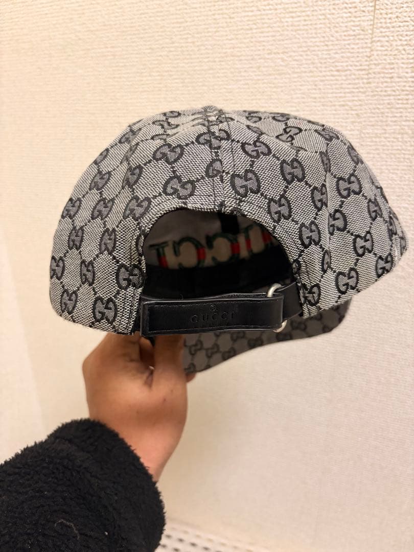 GUCCI グッチ GGキャンバス キャップ シェリーライン ロゴ刺繍