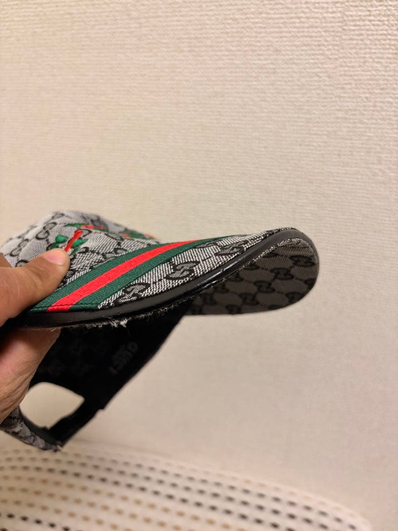 GUCCI グッチ GGキャンバス キャップ シェリーライン ロゴ刺繍