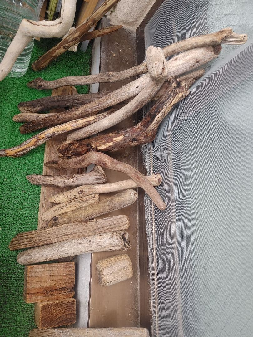 流木クリスマスツリー LEDライト付き