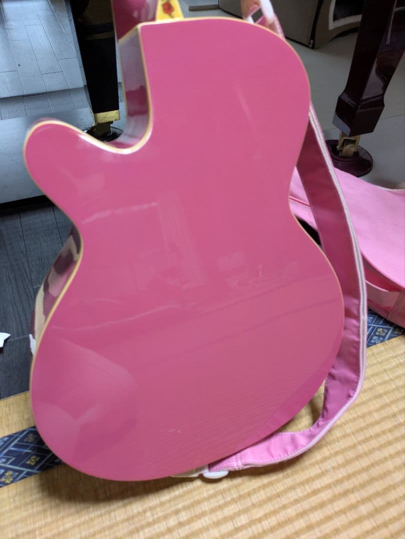 ジプシーローズ　Gypsy Rose ピンクアコースティックギター　ラメ入り