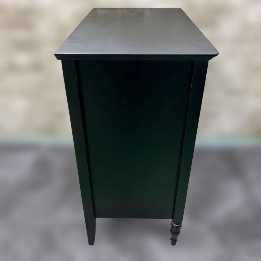 東海家具　TOKAIKAGU チェスト　ノワール70-4 アンバーブラック