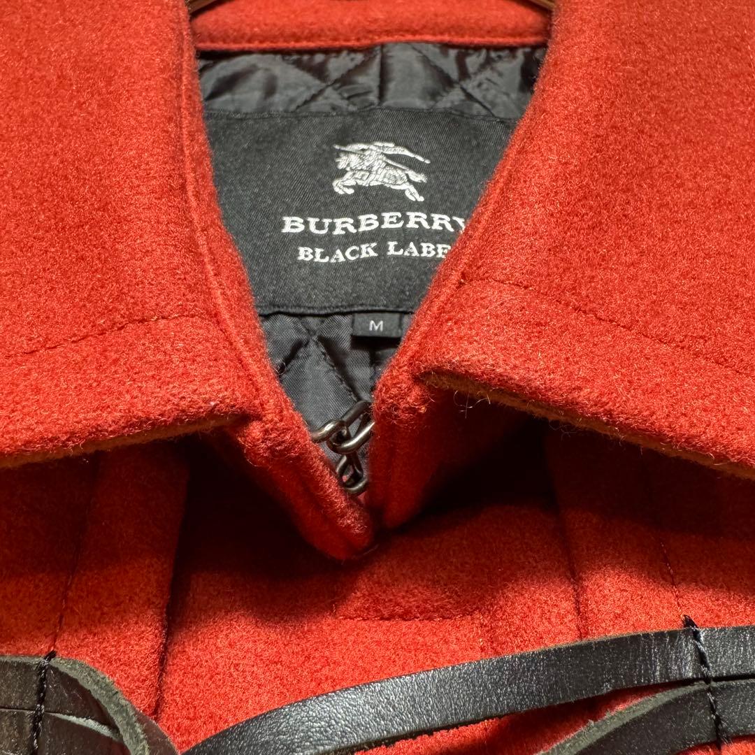 未使用に近い バーバリーブラックレーベル ダッフルコート ウール トグル