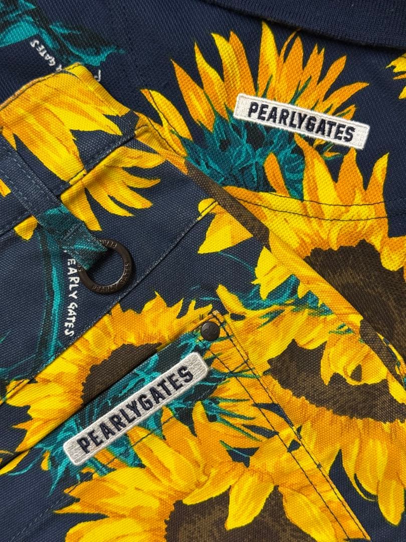 PEARLY GATES ひまわり柄 ポロシャツ スカート