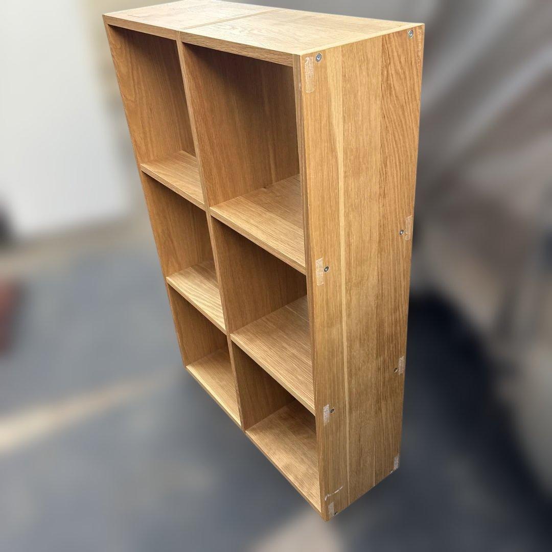 無印良品 スタッキングシェルフ オーク材 3段2列 棚 シェルフ 収納家具