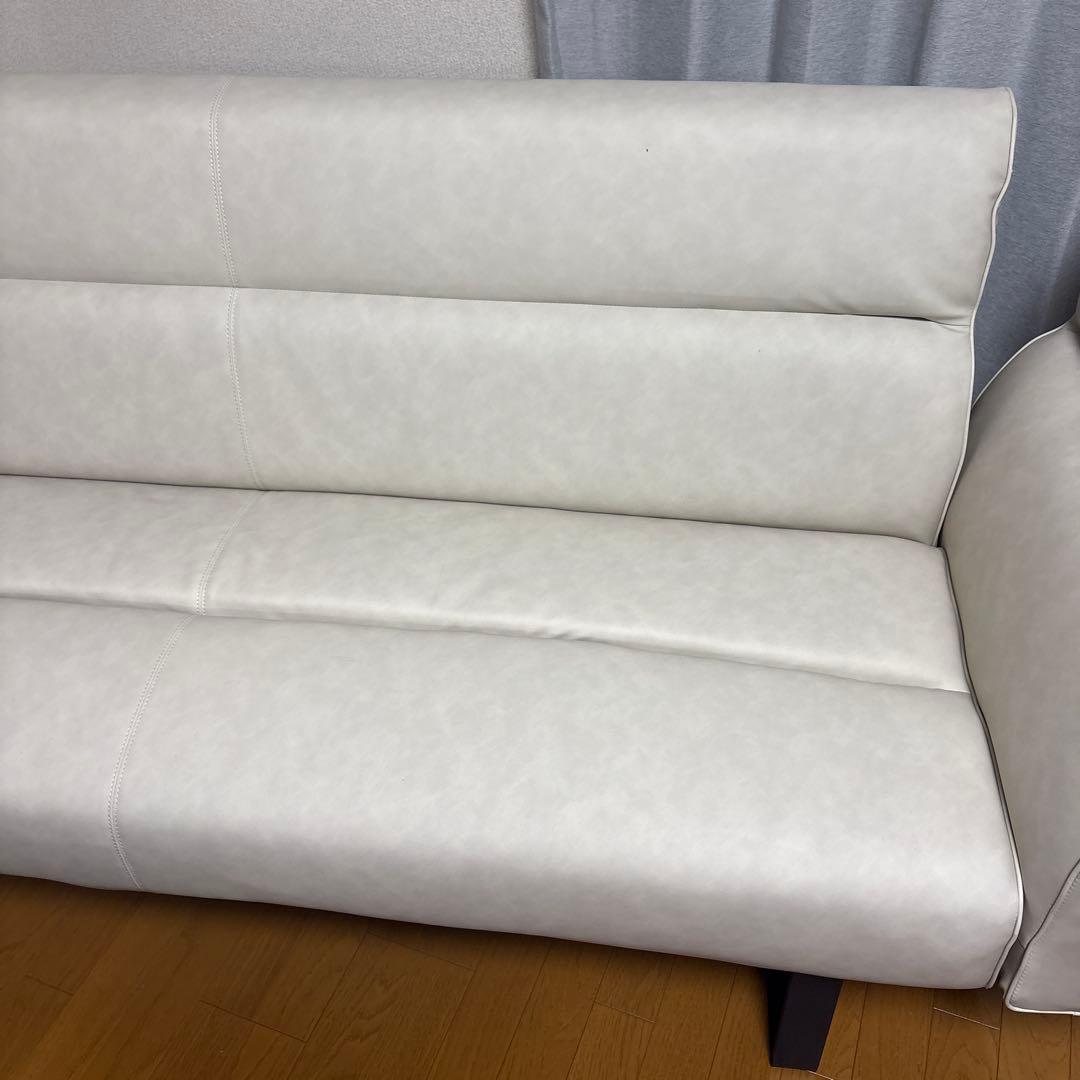 ニトリ・リビングダイニングソファ・!!注意!!アーム取り外し済み