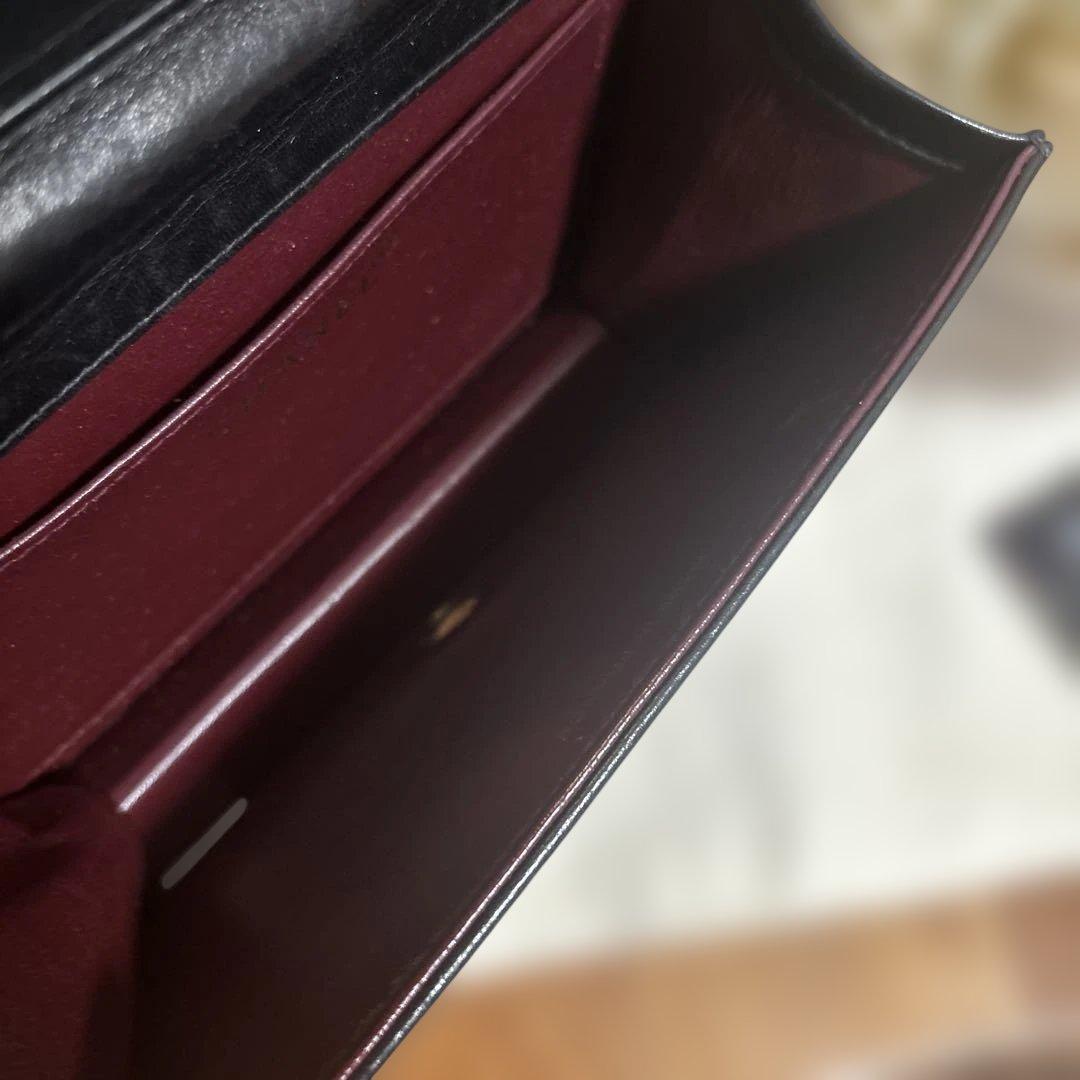 ☆本物☆シャネル　ミニマトラッセ　ブラック　ラムスキン　プッシュロック