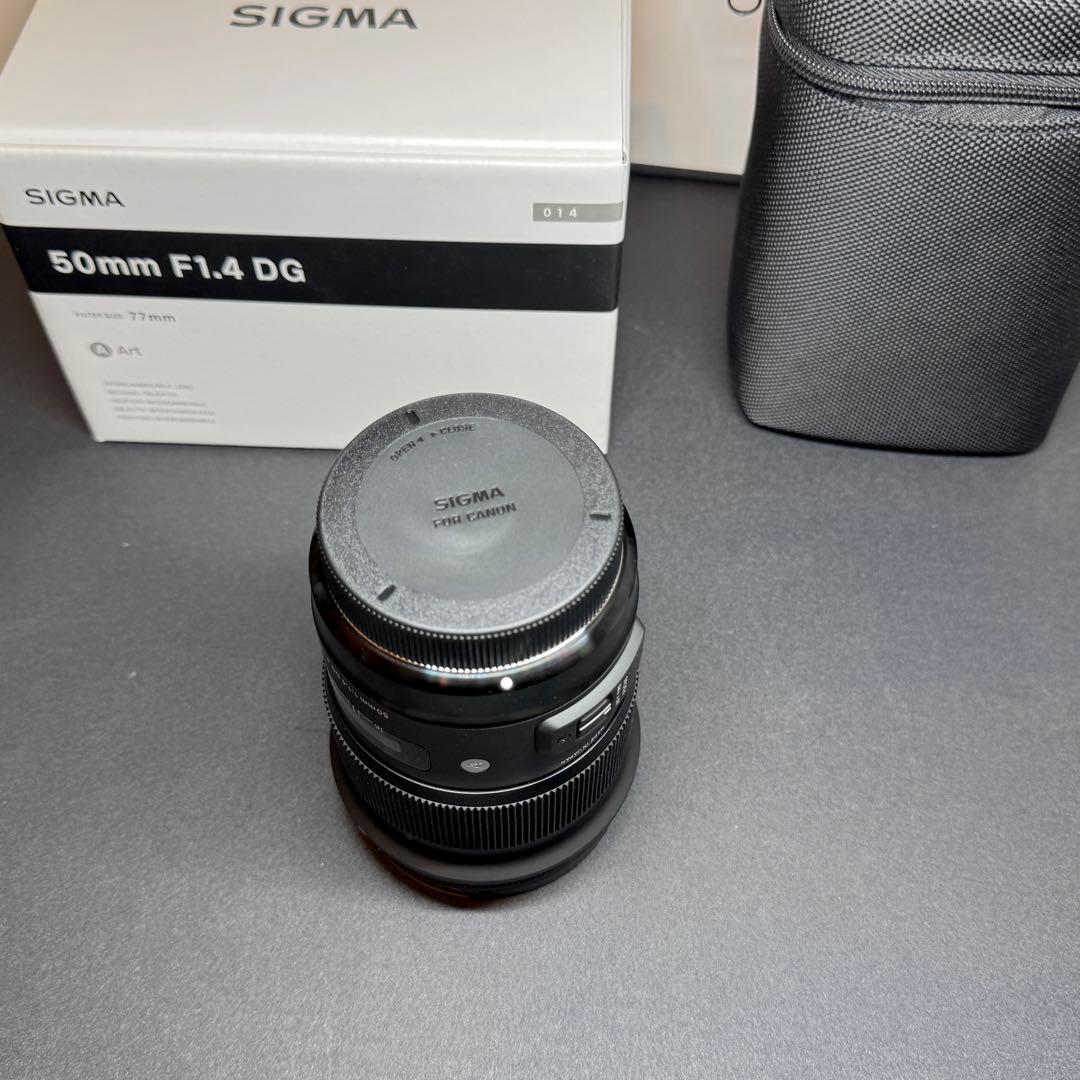 SIGMA Art 50mm F1.4 DG HSM キヤノンEF フィルタ2枚
