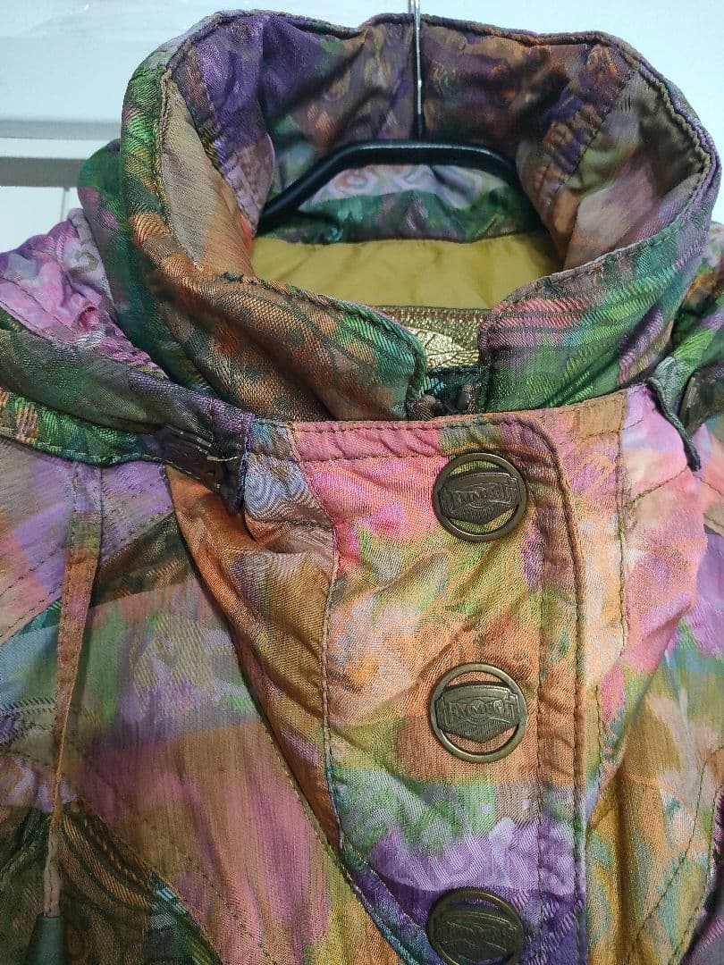 希少8090sレトロアーカイブ✦EMMEGIエンメジ　パッチワークアートブルゾン