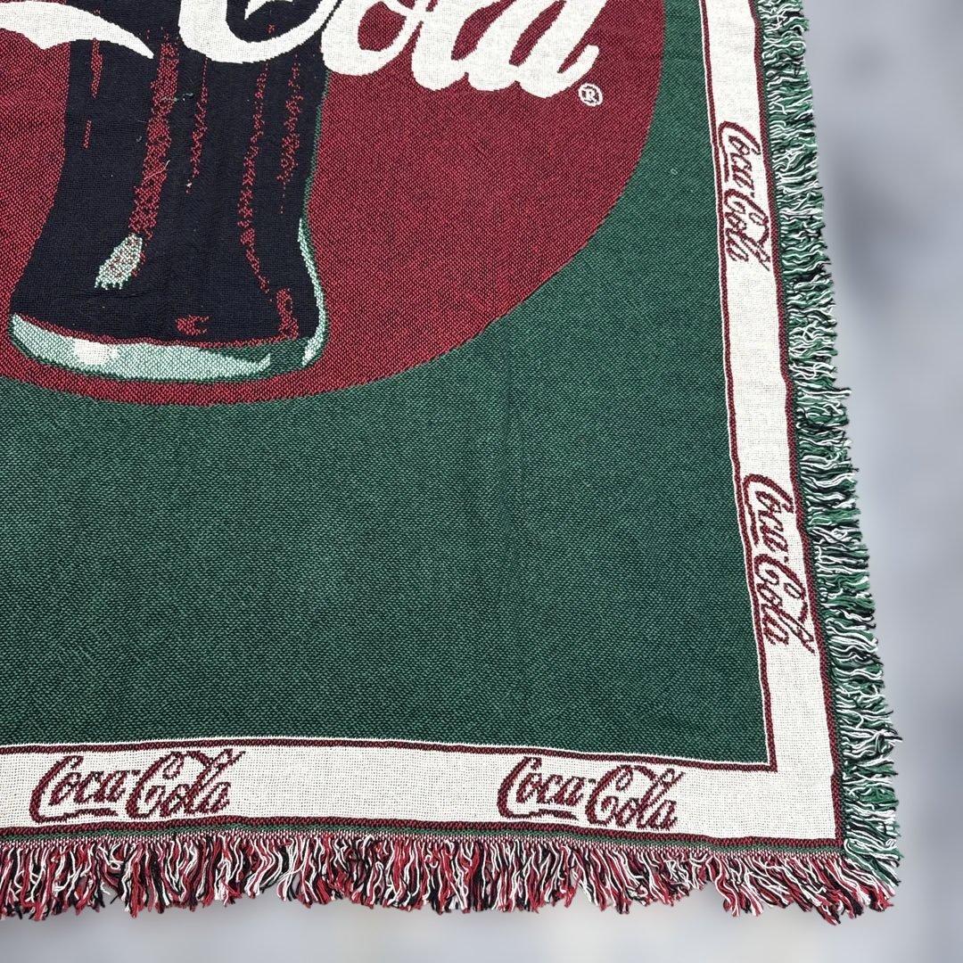 デッドストック　コカコーラ　マルチカバー　ソファカバー　ラグ　175x123