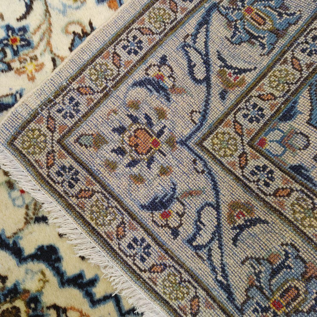 ペルシャ絨毯 150x100 手織り 美術品 カーシャーン産 クリーニング済み