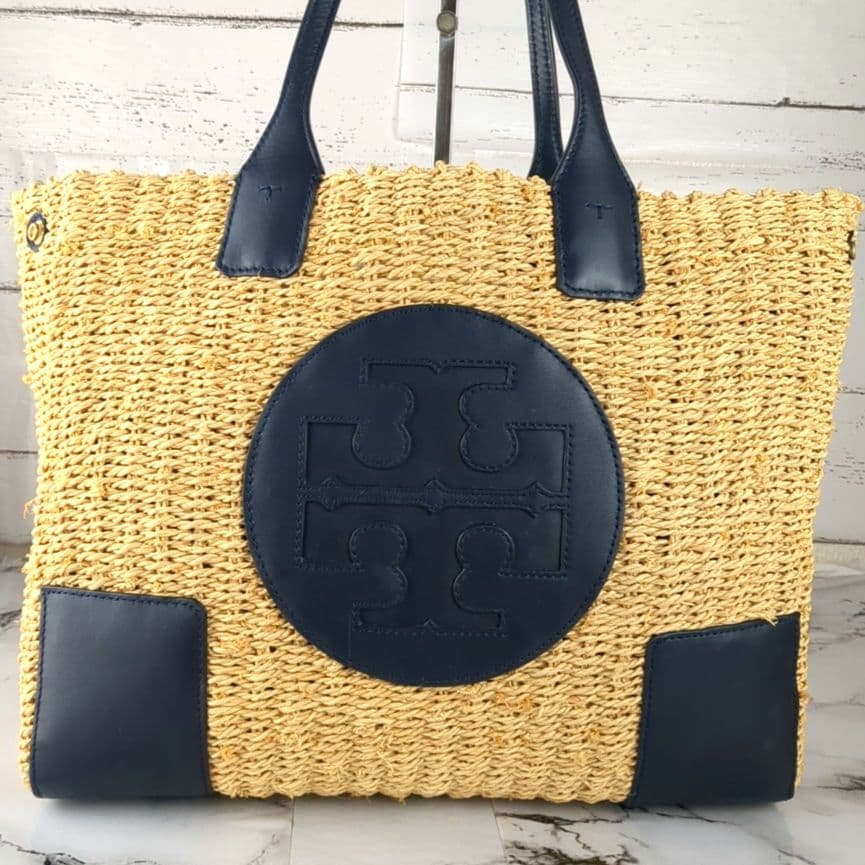 【人気】トリーバーチ☆エラ　トートバッグラフィア　カゴ肩掛け A4可