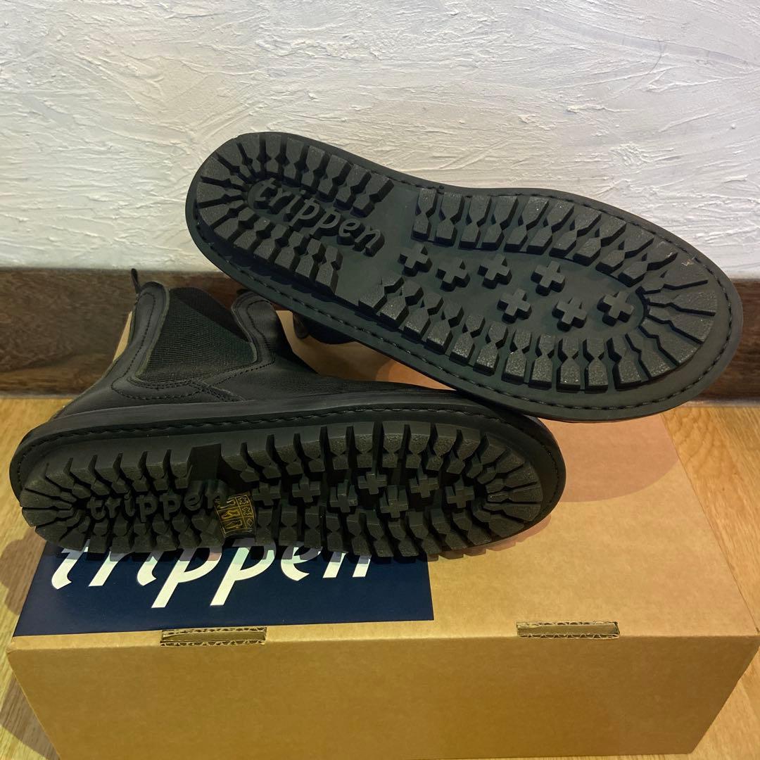 新品 トリッペン チェルシー サイドゴアブーツ 黒 38